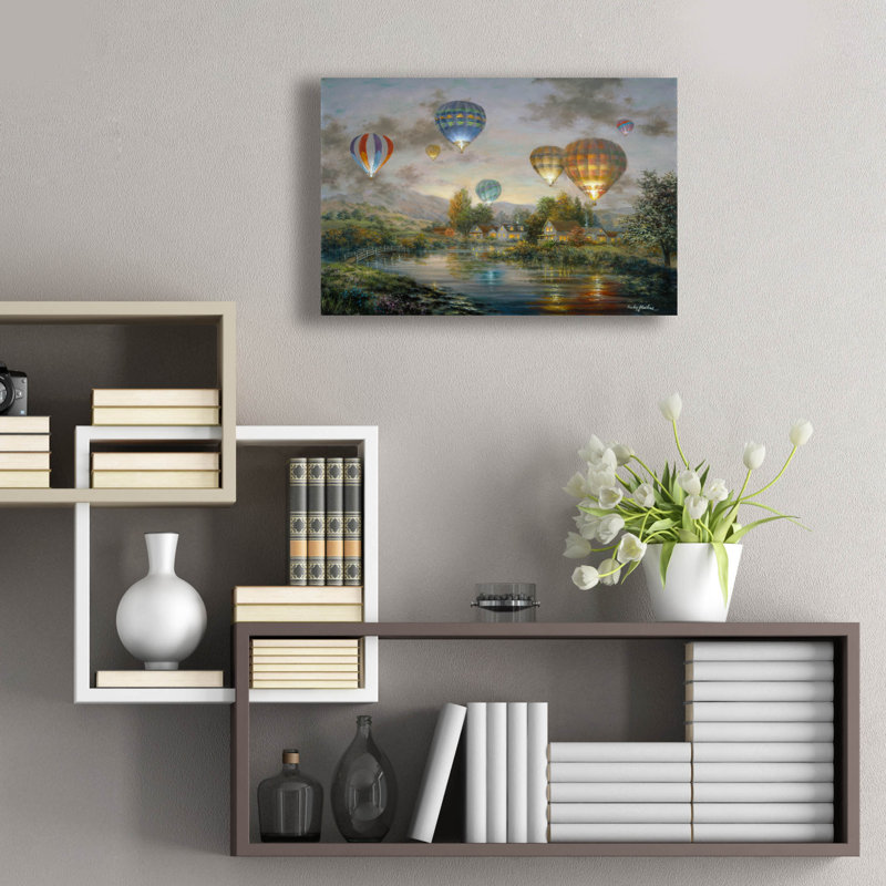  «Balloon Glow» par Nicky Boehme, art mural en verre acrylique, 24 po x 16 po, H 16 po x l 24 po