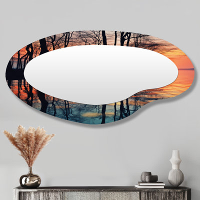 Miroir mural traditionnel irrégulier