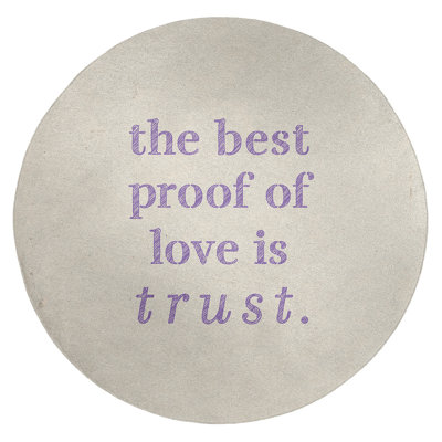 Quotes Chenille Indoor Rug