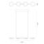 Luminaire suspendu linéaire à 4 lumières Eddyson
