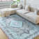 Fillender Washable Soft Vintage Rug Fashion Floral Rug For Living Room Dorm Decor