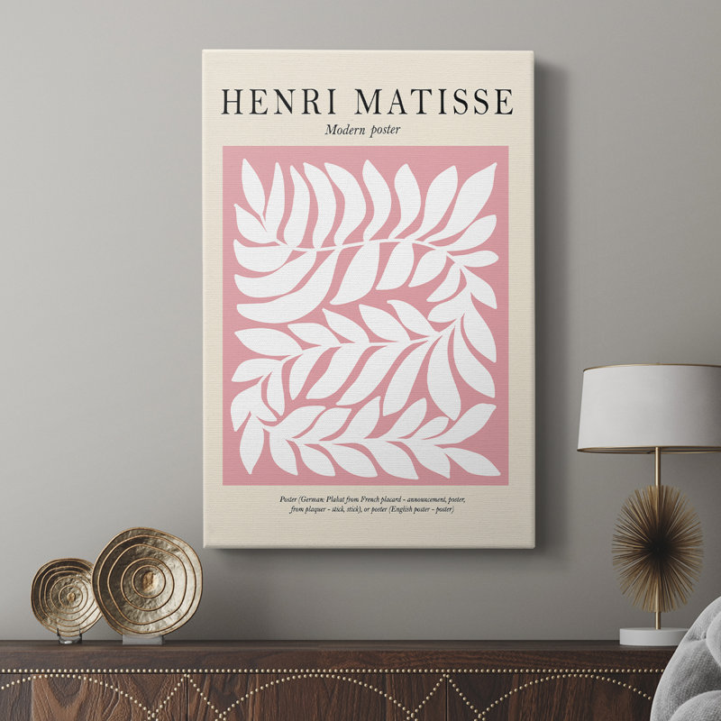 Matisse L XXIV, reproduction encadrée - galerie Cavas sur mesure, H 27 po x l 18 po