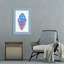 «Blue Sprinkled Ice Cream», impression d'art ludique et coloré-129967976
