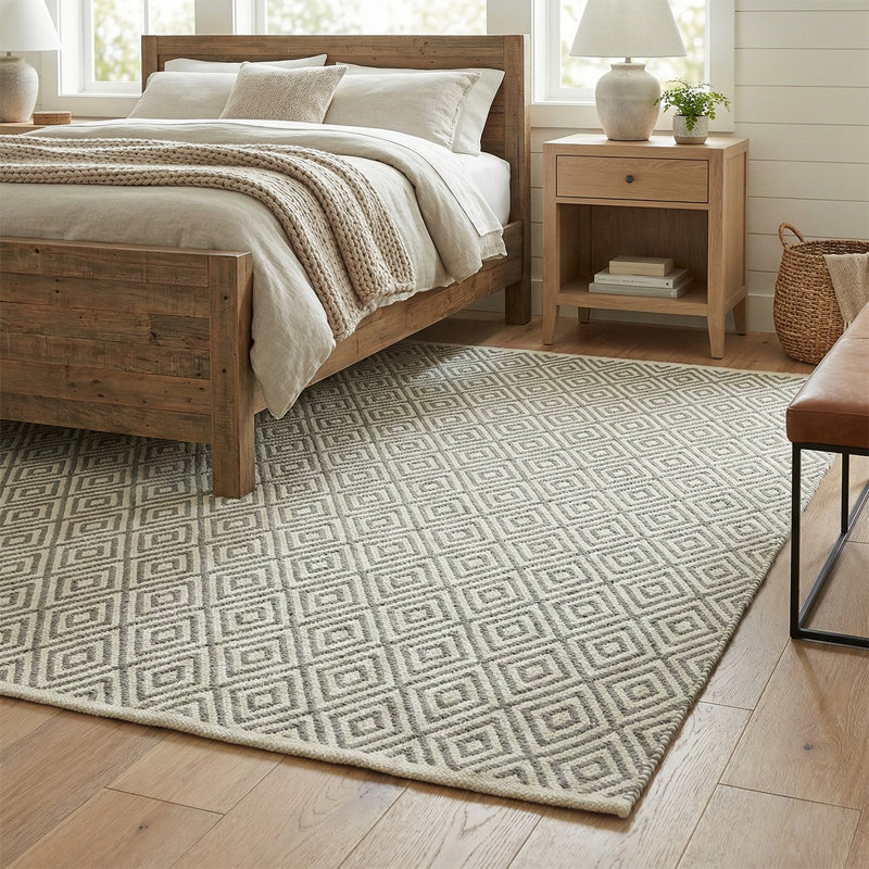 Tapis lavable à la machine Veria Salon Chambre à coucher Salle de bain Cuisine Animaux de compagnie résistants aux taches