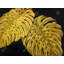 Napperon doré Monstera