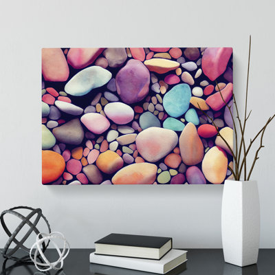 Colourful River Pebbles Vol.1 - Wrapped Canvas
