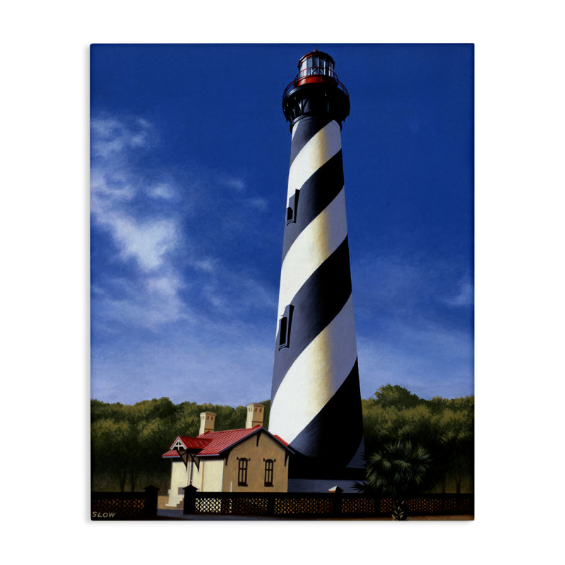 Toile du phare de St. Augustine, conception par Wind River Studios, H 20 po x l 16 po