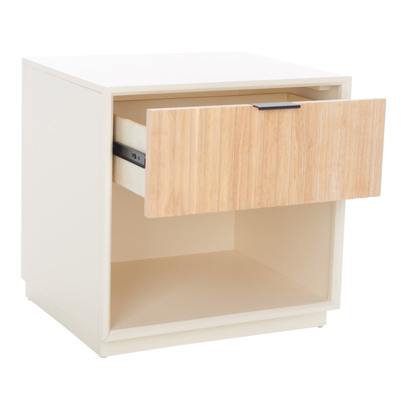 Table de chevet 1 tiroir Infinity, Blanc