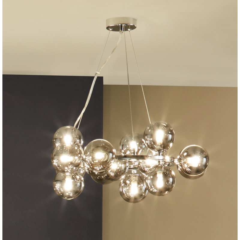 Ailis 15 - Light Geometric Pendant, Chrome