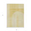 Tapis intérieur lavable à motif géométrique ivoire et jaune 3 pi x 5 pi