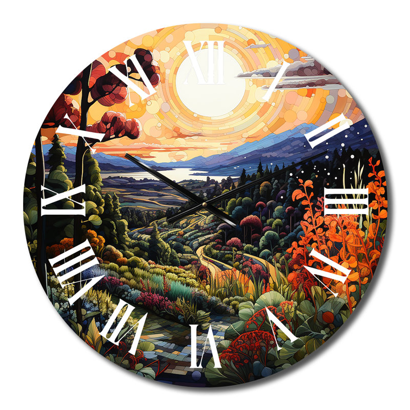Horloge murale Vineyard Bliss, Moyenne
