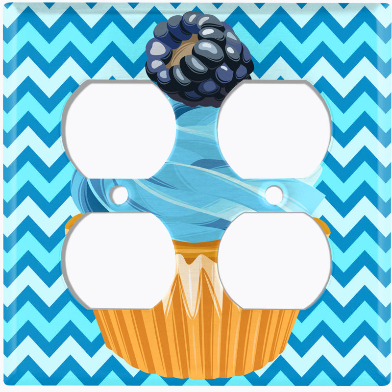 Plaque murale Blacklet Cupcake