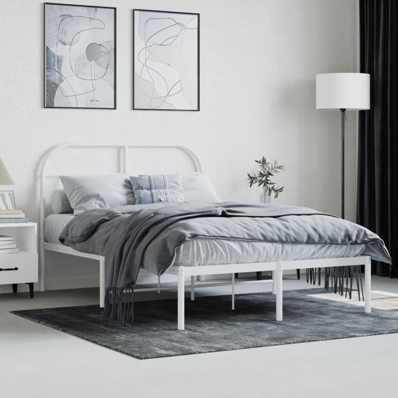 Hosby Bed, Small Double (4'), White