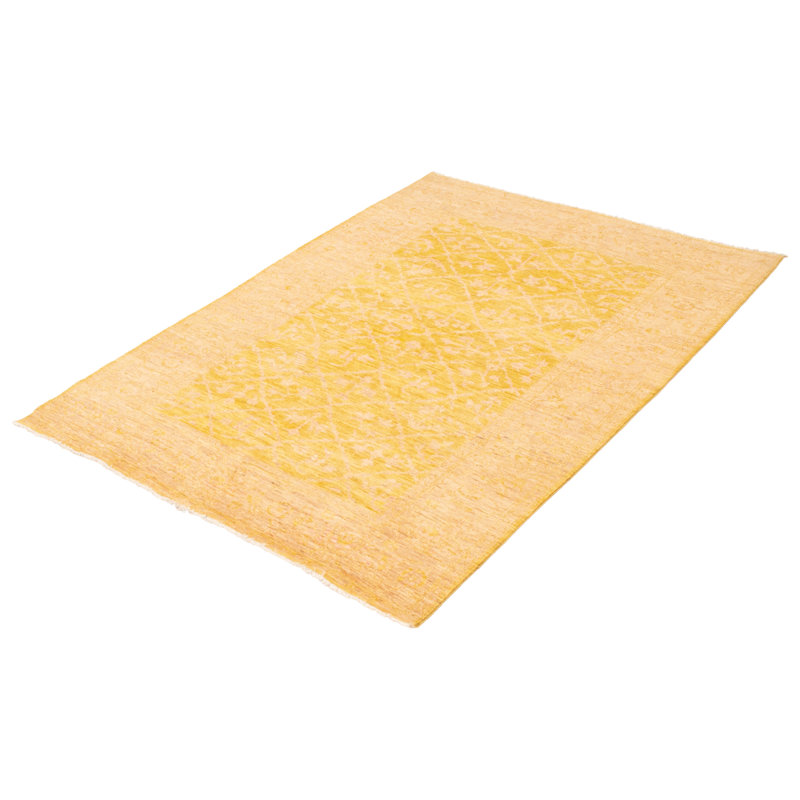 Tapis or foncé Peshawar Oushak 6 pi 4 po x 8 pi 8 po