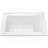 54 In. X 32 In. Acrylic Drop-In Bathtub Glossy White Rectangle Deep Soaking Bathroom Tub With Integrated Left Drain Hole for 3 Wall Installation-114792361