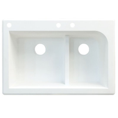 Évier de cuisine à double cuves l 33 po x l 22 po Radius