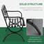 Banc de jardin en acier inoxydable Carmala