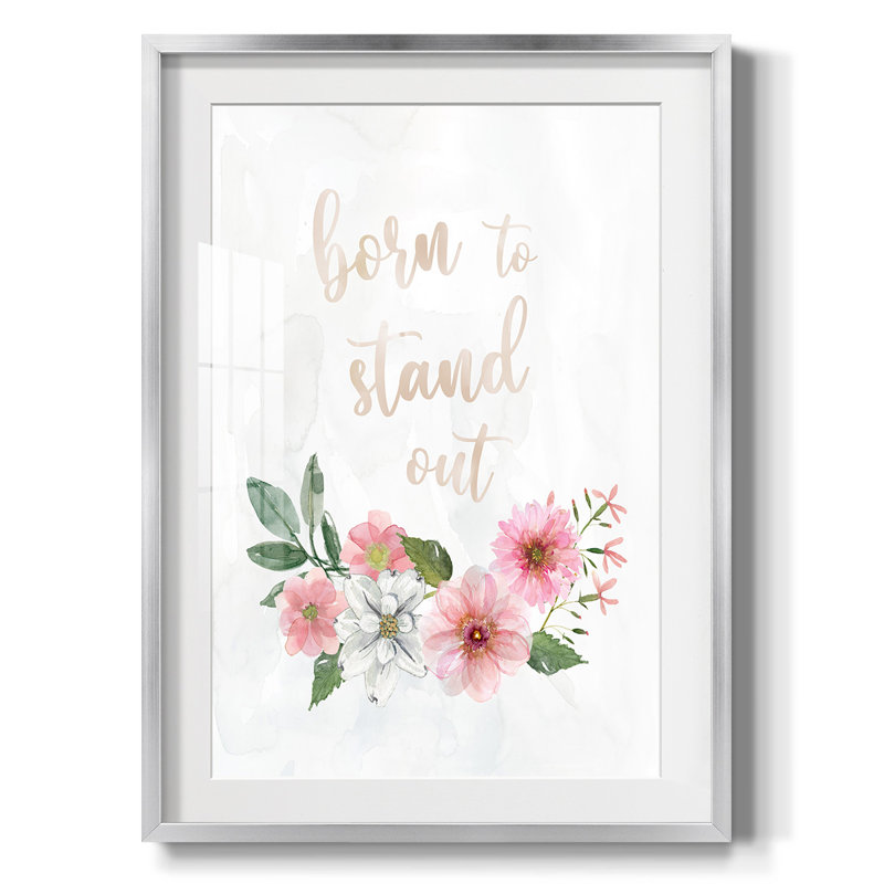 Cœur dansant - toile tendue avec châssis, Papier avec cadre argenté, Blanc