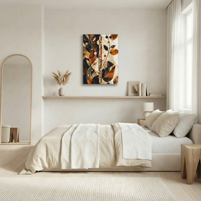 "Gallery Wrap", art mural sur toile pour le salon, la chambre à coucher, le bureau ou le vestibule - décoration murale décorative avec flûte abstraite