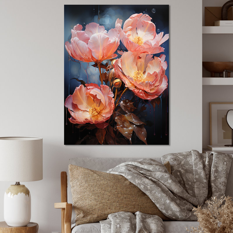 «Beige Tulips Celestial Blossoms I», reproduction sur toile, Toile tendue, H 20 po x l 12 po x P 1 po