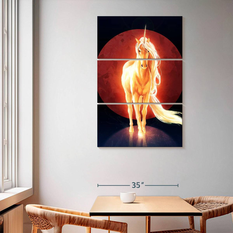 Brampt, la dernière licorne, H 65 po x l 42 po