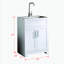 Armoire de cuve à laver en acier inoxydable sans peinture