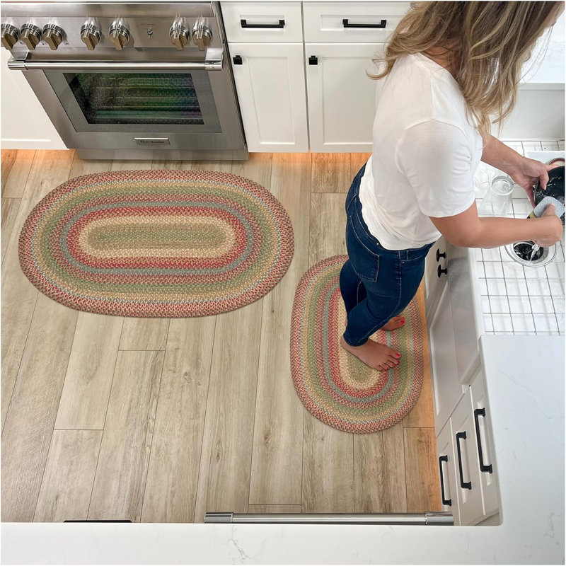 Tapis réversible en jute tressé Culzean, Ovale 1 pi 8 po x 2 pi 6 po