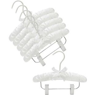 12 Pack Satin Padded Baby Hangers for Closet, Nursery, Baby Clothes (9.5  In)