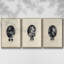 Royal Portraits I, ensemble de 3 toiles encadrées-97706798-97706794