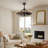 Cinta 27.17" Classic Black Caged Farmhouse Ceiling Fan With Light Kit And Remote Control-1203672981