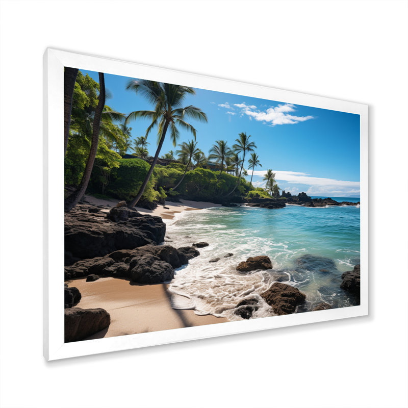 Maui Tropical Dreamscape II - Maui, impression sur toile encadrée, H 30 po x l 40 po x P 1,5 po, Cadre photo blanc