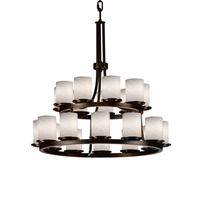 Lustre à niveaux ombré 21 lumières Aarona