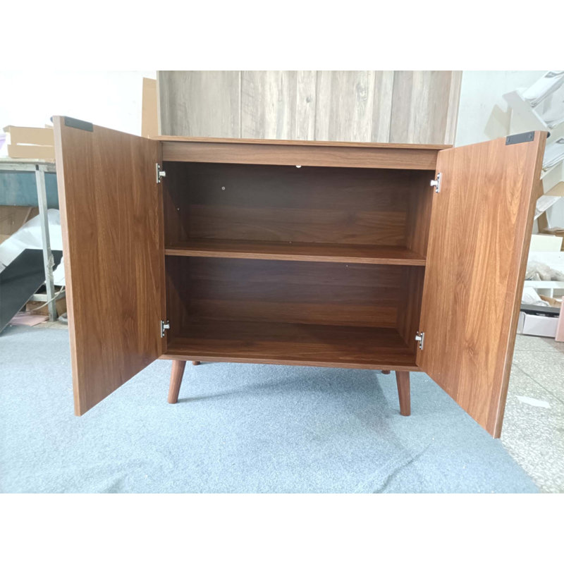 Buffet Farmhouse avec trombone, rangement en bois pour la cuisine et la salle à manger, 31,5 W