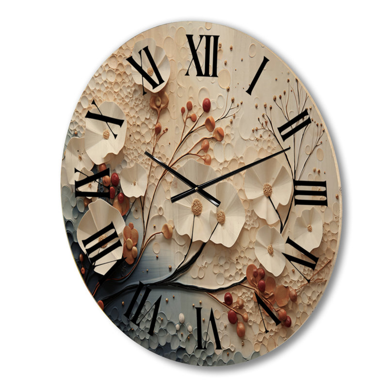 Northshire Solid Wood Wall Clock, Large