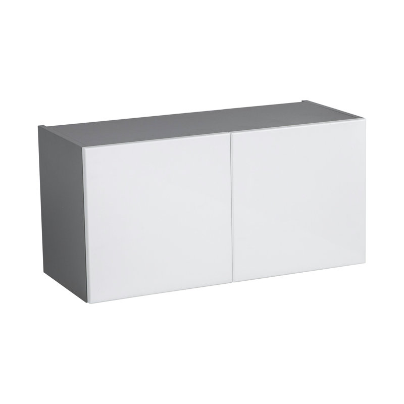 36" X 18" Wall Cabinet-Double Door-With Shaker White Matte Door, Blanc lustré