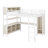 Loft Bed With Integrated Wardrobe, L-Shaped Desk, And Storage Shelves For Kids, Teens, And Adults-1739348896
