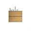 Meuble-lavabo mural en chêne naturel de 24 po avec lavabo en céramique avec trois trous de robinet, grand meuble-lavabo flottant de rangement pour salle de bain moderne, lavabo une pièce sans drain, pré-assemblé-1428284872-1428284873