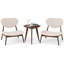 Ensemble de 2 chaises d'appoint avec chaises d'appoint et cadre en bois massif-306248895