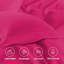 Ensemble de housse de couette simple simple - literie 100% microfibre soyeuse avec taies d'oreiller, lavable à la machine-116630573-116630565
