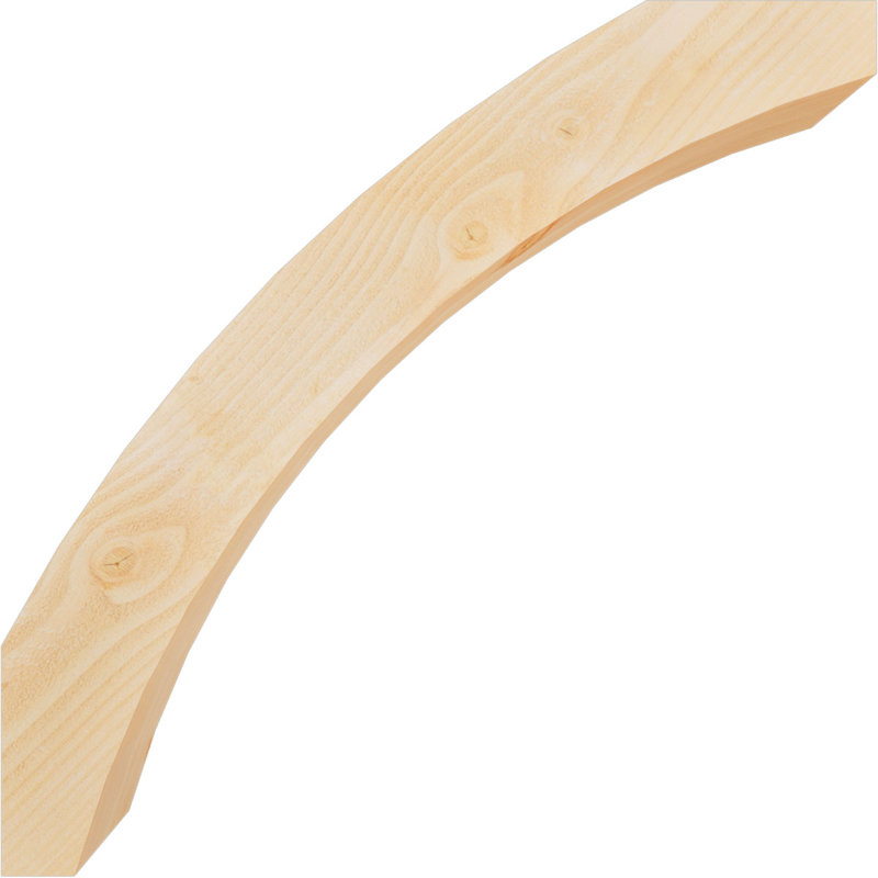 Genouillère Thorton, Sapin Douglas de 6 po (sciage brut), 34 po X H 34 po H