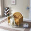 Upholstered Linen Accent Chair-610868831