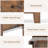 3-drawer Dresser w/ Convenient Handles Smooth Slide Rails Accent Table Walnut-1169899354