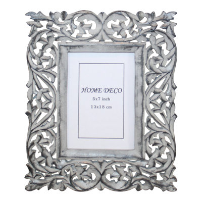 Gray Solid Wood Picture Frame