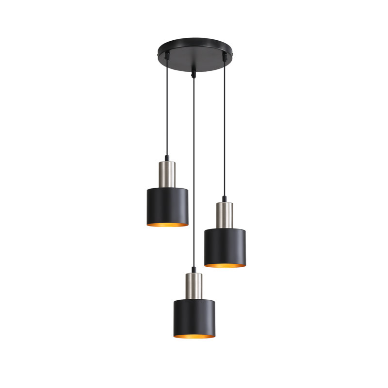 Banelly 3 - Light Matte Black Drum Pendant