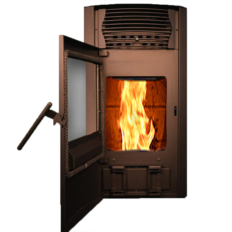 2200 Square Feet Direct Vent Freestanding Wood Pellets Stove with Blower and with Adjustable Thermostat