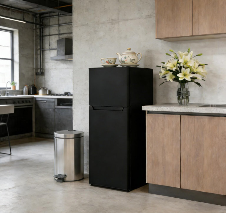 (Black)Compact Refrigerator,Office Small Fridge,Convenient Refrigerator