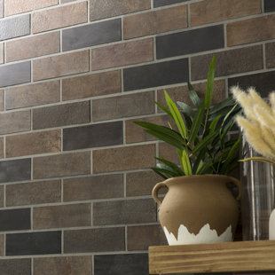 Rustic Grove 25.6in x 4.9in Brick Glue Up Panels