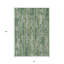 Tapis intérieur lavable rayé vert et ivoire 8 pi x 10 pi