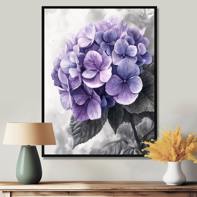 «Mauve mauve», art mural Hortensia II