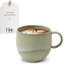 comme. par Villeroy & Boch Tasse Alga avec poignée, en porcelaine de première qualité, fabriquée en Allemagne, va au lave-vaisselle et au micro-ondes, capacité de 7 oz, 4,5 x 3,5 x 3 po-119409905
